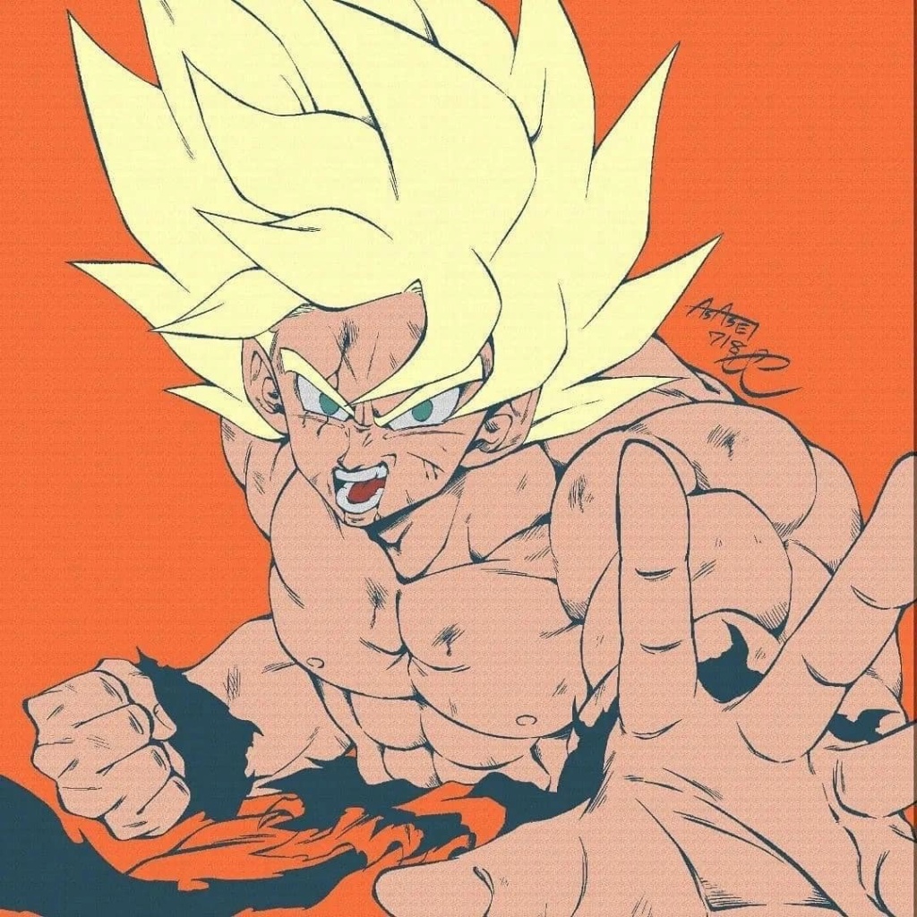 Fan arts Goku et ses transformations B22
