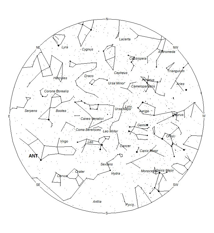 Prévisions d'activité des météores du 1er au 7 avril 2023 Image293