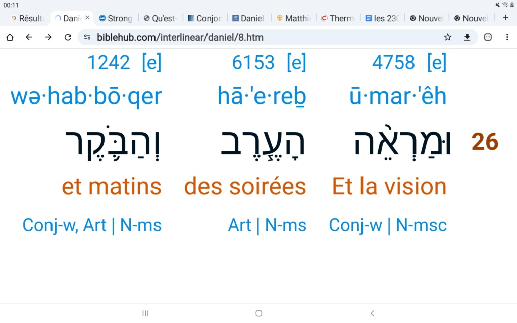 J’apprends la prophétie par l’hébreu.  Screen78