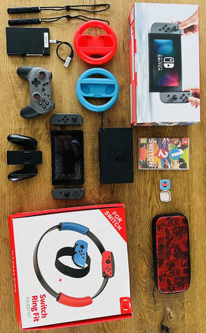 Nintendo switch V1 sous atmosphere + DD 1To + accessoires