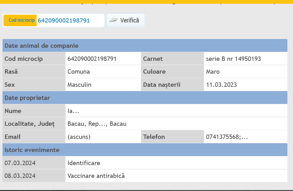 CHIEN31 AROUN  (1/2 Anna Louise 1/2 Anne JAHANDIER)- sauvetage VASLUI2 16/03/2024 Screen53