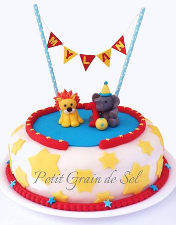 Un Gateau Sur Le Theme Du Cirque Un Gateau Sur Le Theme Du Cirque