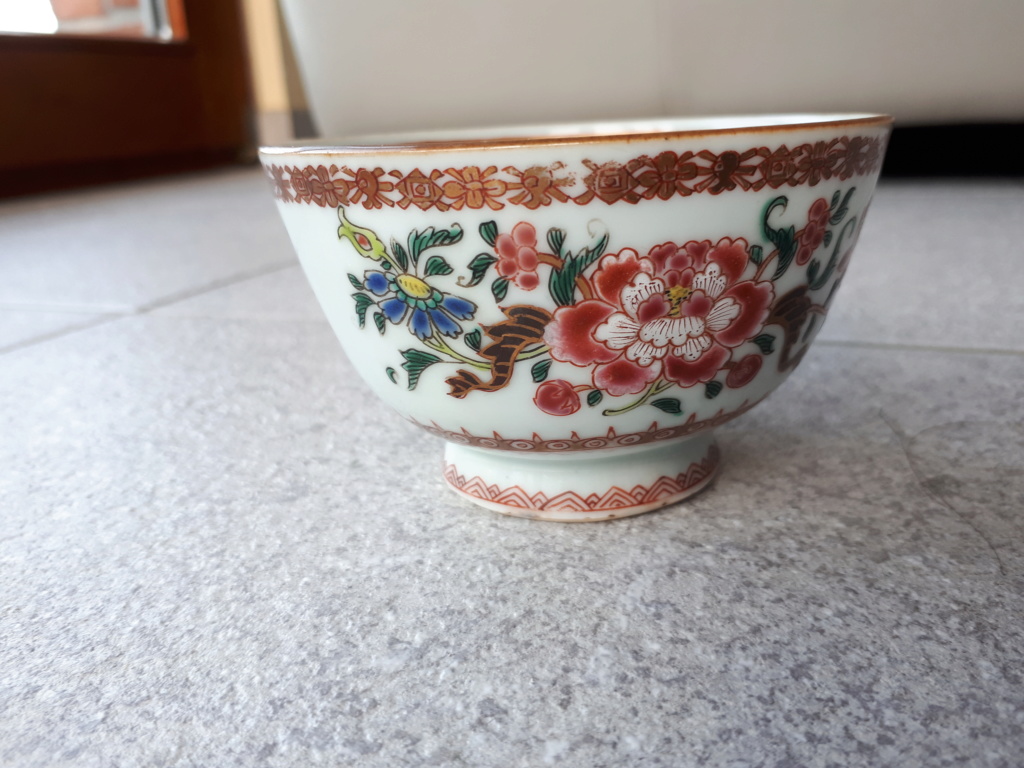 Bol porcelaine chinoise exportation ou commande - signature à ID 20181012