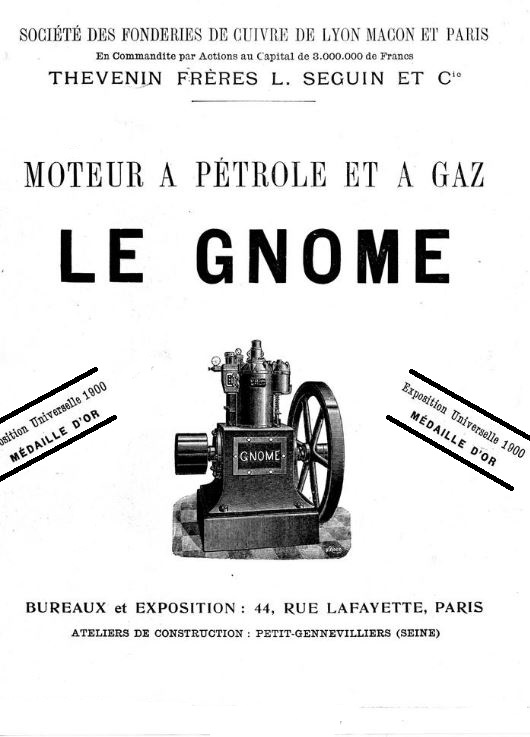 LE GNOME Moteurs  en 1900 Captu371