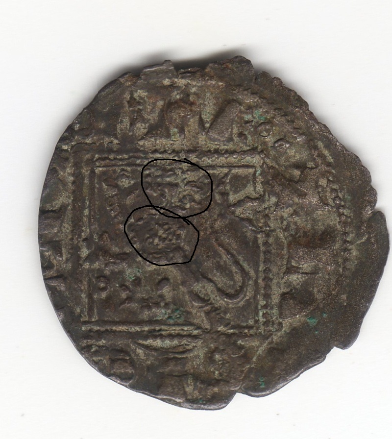 Dinero noven de Alfonso XI (1312-1350) de León Img96211