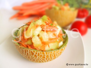 Salade de melon et crudits Salade10