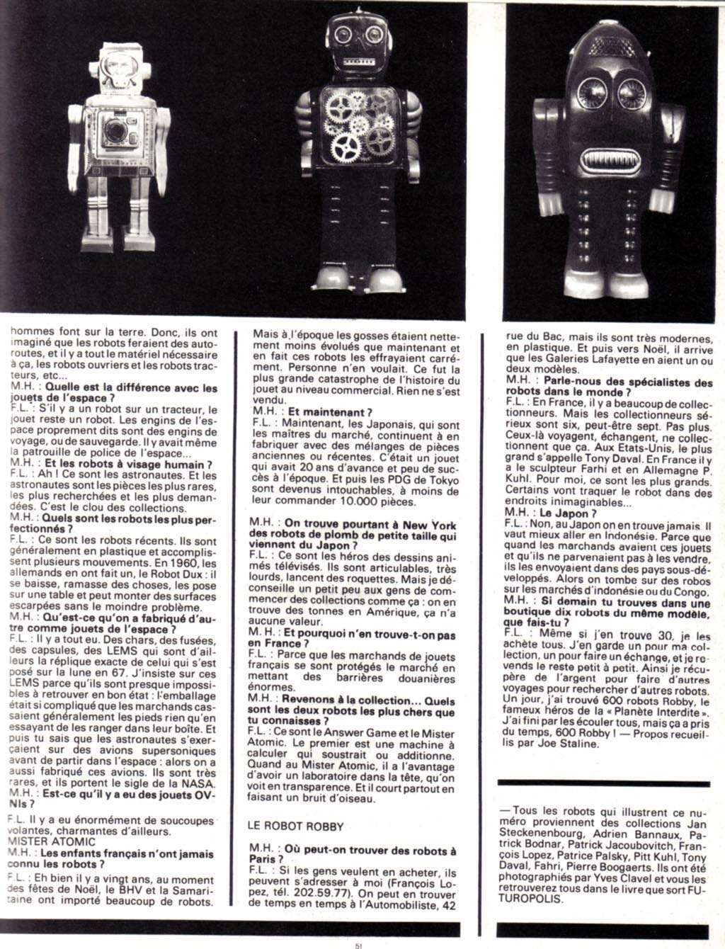 Collectionneur de robots dans Métal Hurlant (1978) Image14