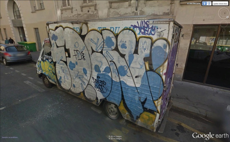STREET VIEW : street art, grafs, tags et collages Camion11