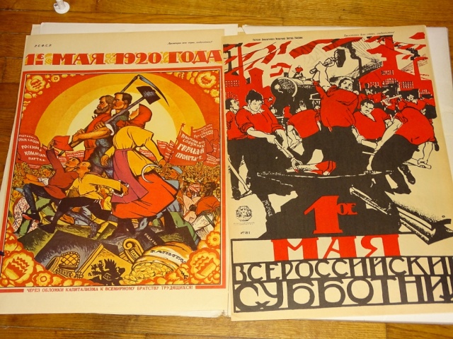 Lot d'affiches de la révolution russe 1917/1929 Editions Cercle d'Art 1968 Russe_12