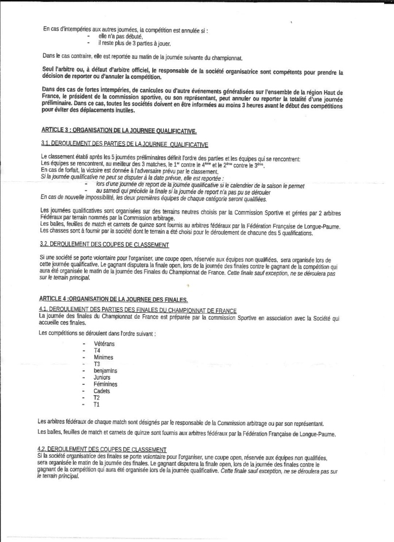 Règlement championnat de France 6/6 séniors 2022 Senior10