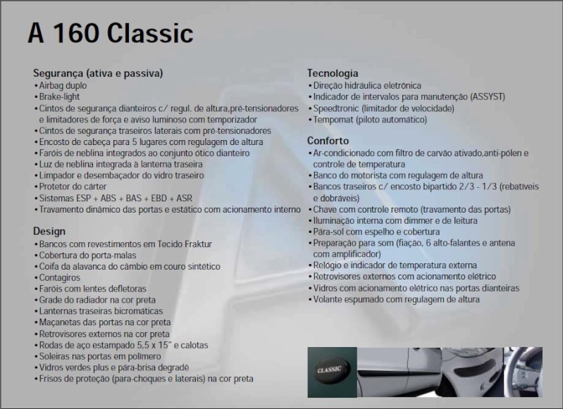 Catálogo W168 (Classe A 2005) Brasil 410