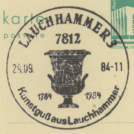 1945 - Ortswerbestempel - Deutschland nach 1945 (Handstempel) Lauchh10