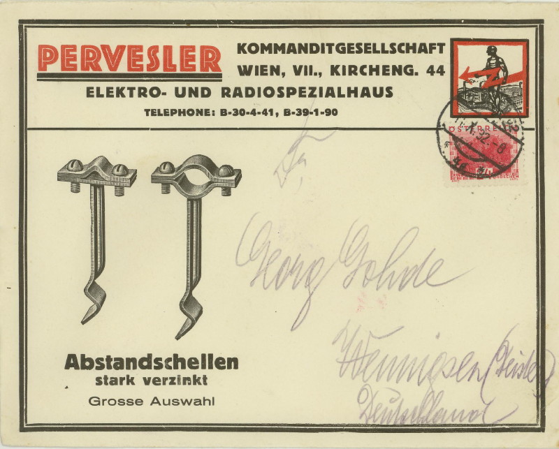Werbeumschläge und -karten aus Österreich Schell10