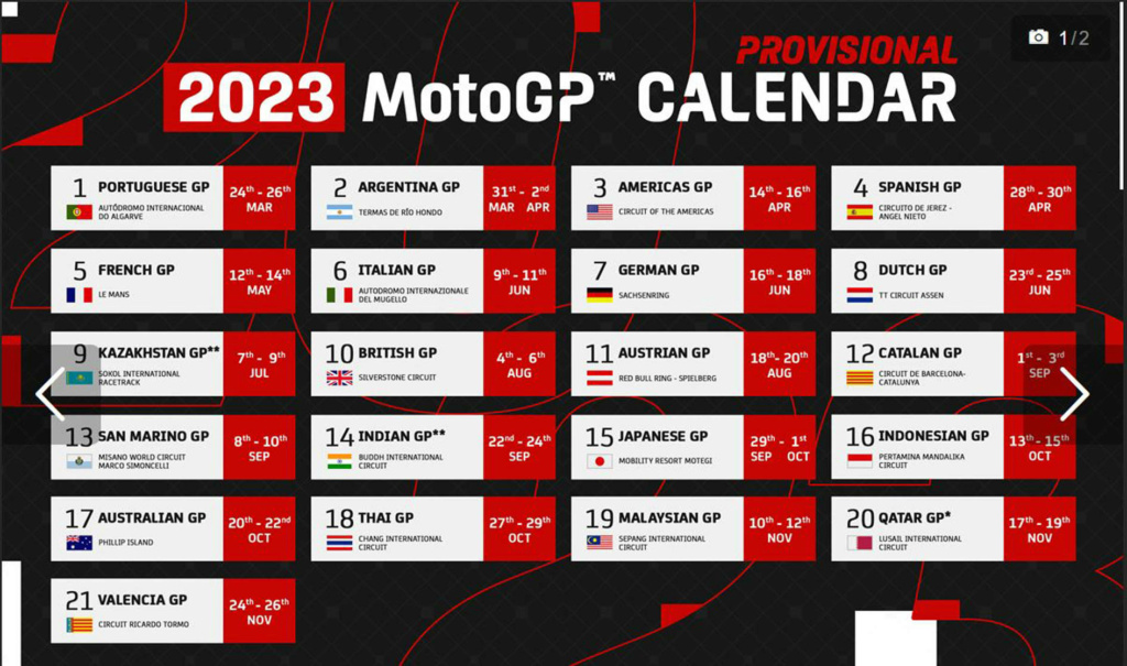 Saison Grand Prix 2023 Calend15