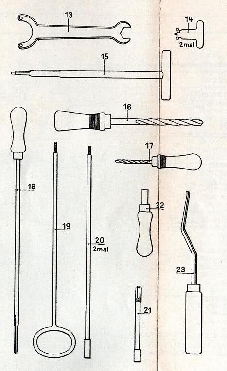 la mitrailleuse St-Etienne 1907 et ses accessoires 532