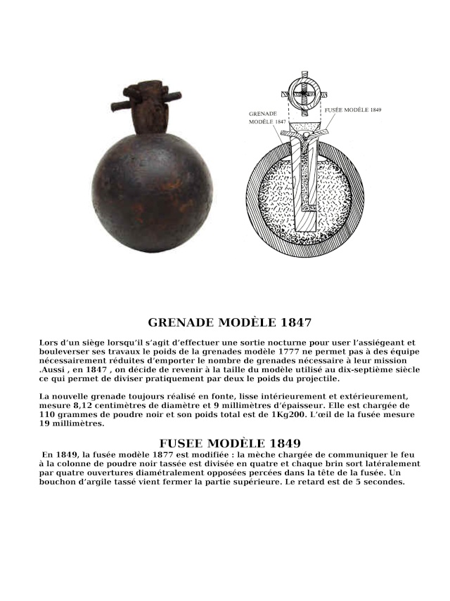 La grenade boule modèle 1847  538