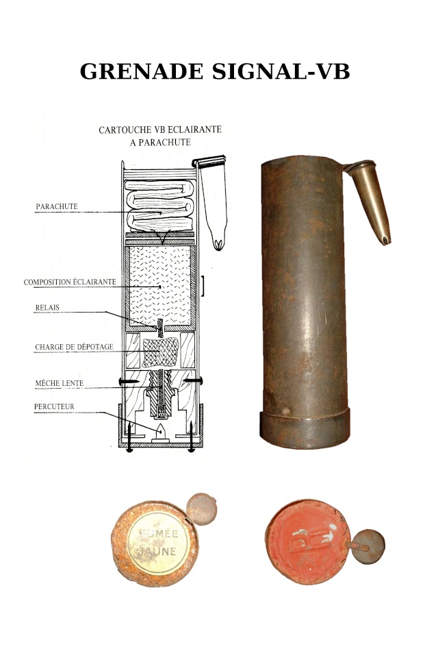La grenade VB explosive, signal, porte-message  7910