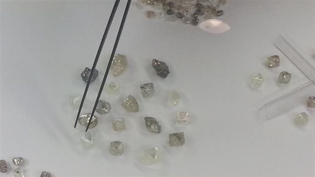Les premiers diamants bruts québecois. 14111910