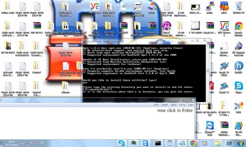 Guide install GnuWin32 in Windows7 21-11-27
