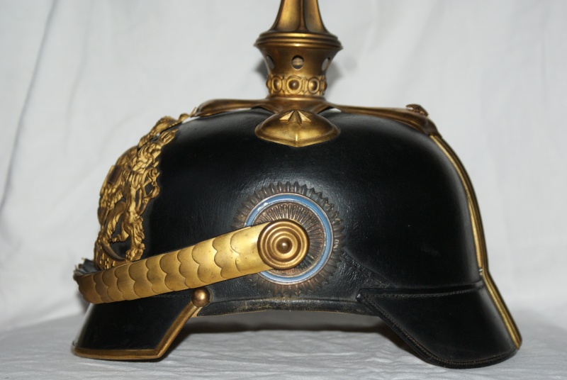 Casque a pointe d'officier bavarois 00412