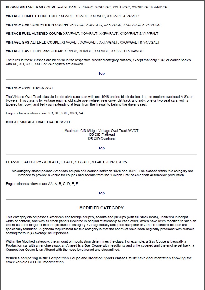 Classification des véhicules et moteur Dragster et salt flats Car_cl13