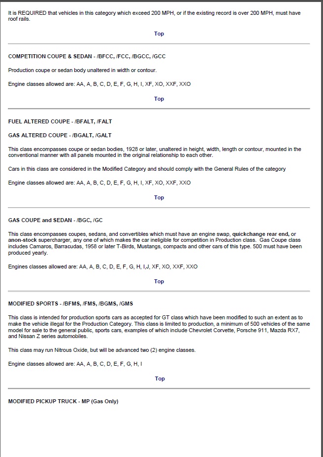 Classification des véhicules et moteur Dragster et salt flats Car_cl14