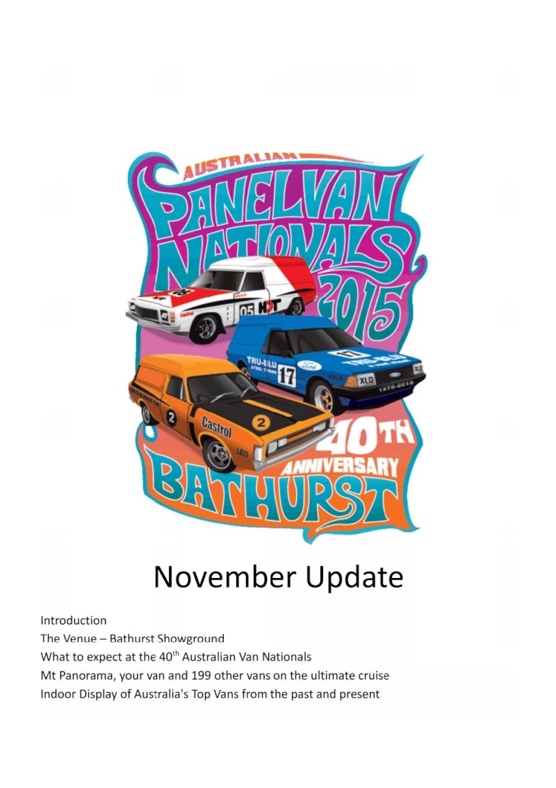 Australian Panel Van Nationals 2015 - 40th Anniversary Bathurst! Novemb12