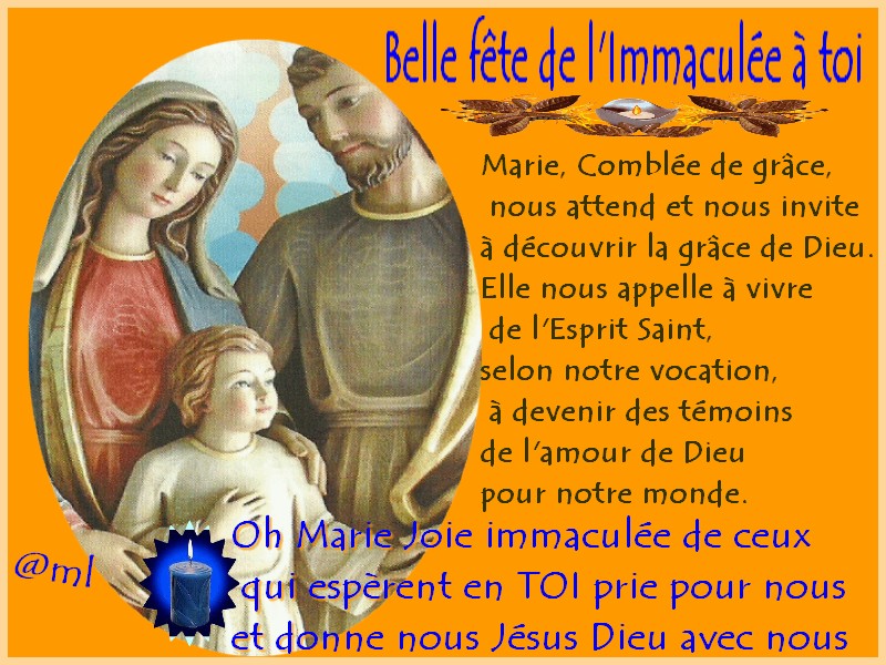 Tendresse du 8 Décembre....avec Marie Immaculée  aimer et servir Dieu et nos frères Sans_t14