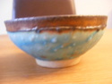 Small textured bowl marked JS or JD - Judith Swannell?  Potter15