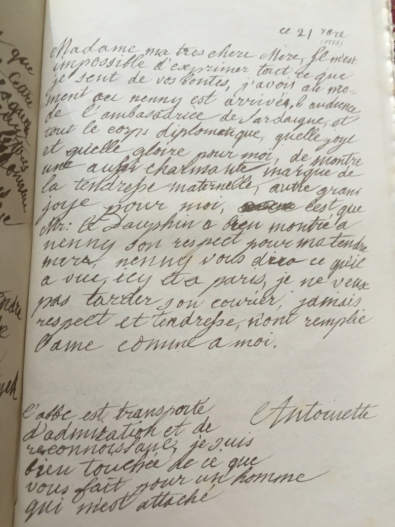 La correspondance de Marie-Antoinette avec sa mère Marie-Thérèse Img_6711