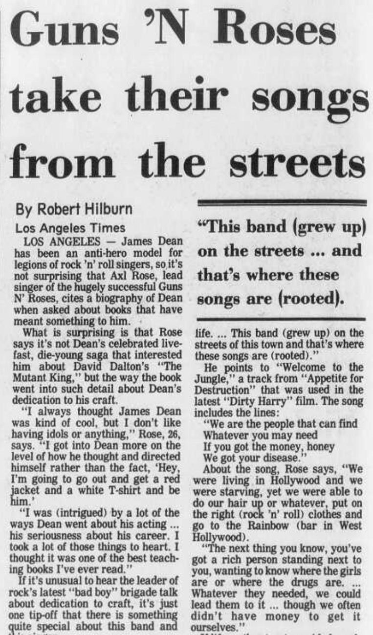 1988.12.22 - Altoona Mirror - Guns N' Roses Take Their Songs From the Street (Axl) Altoon10