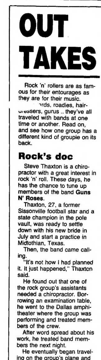 1991.10.10 - Anaheim Bulletin - Rock's Doc Anahei10