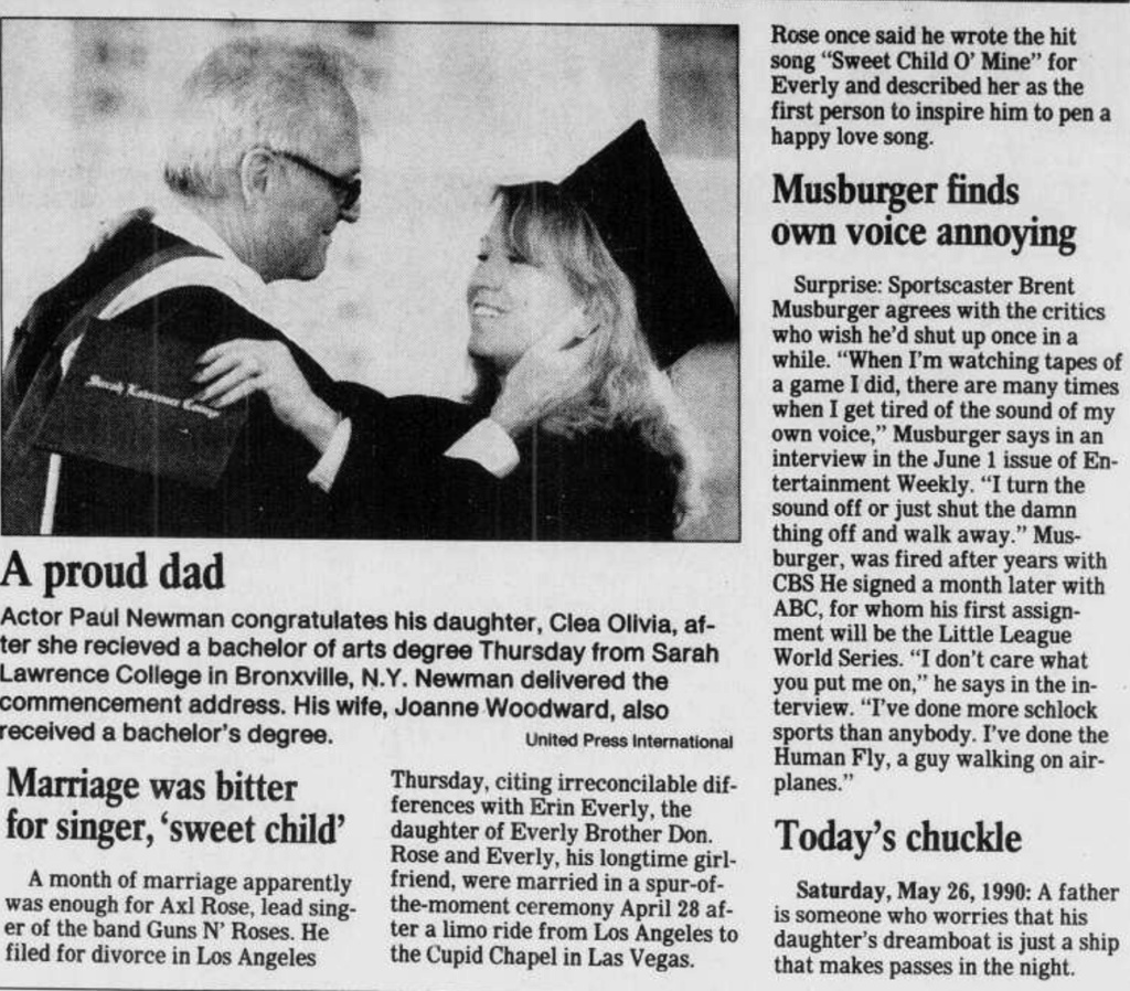 1990.05.25 - Los Angeles Times - Axl Rose Seeks Erin Everly Split  Daily_14
