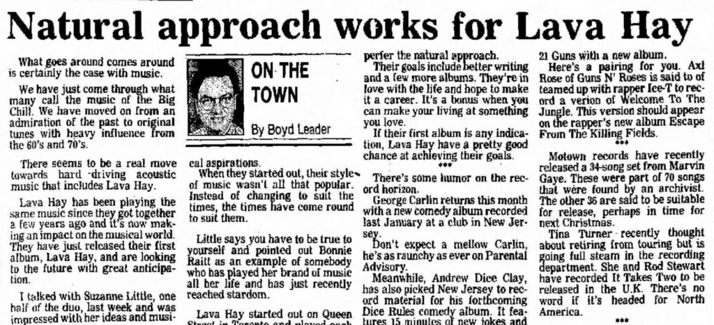 1990.11.08 - Lethbridge Herald [GN'R and Ice-T mention] Lethbr10