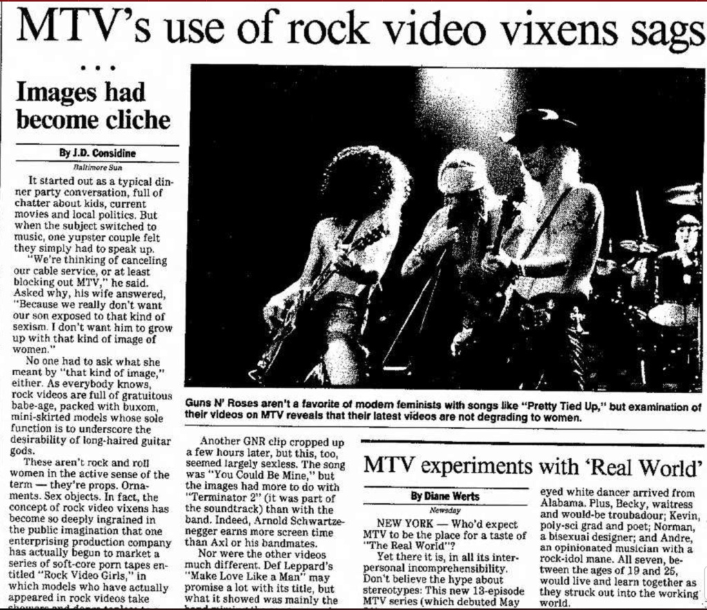 1992.05.29 - Madison Capital Times - MTV's Use of Rock Video Vixens Sags Madiso15