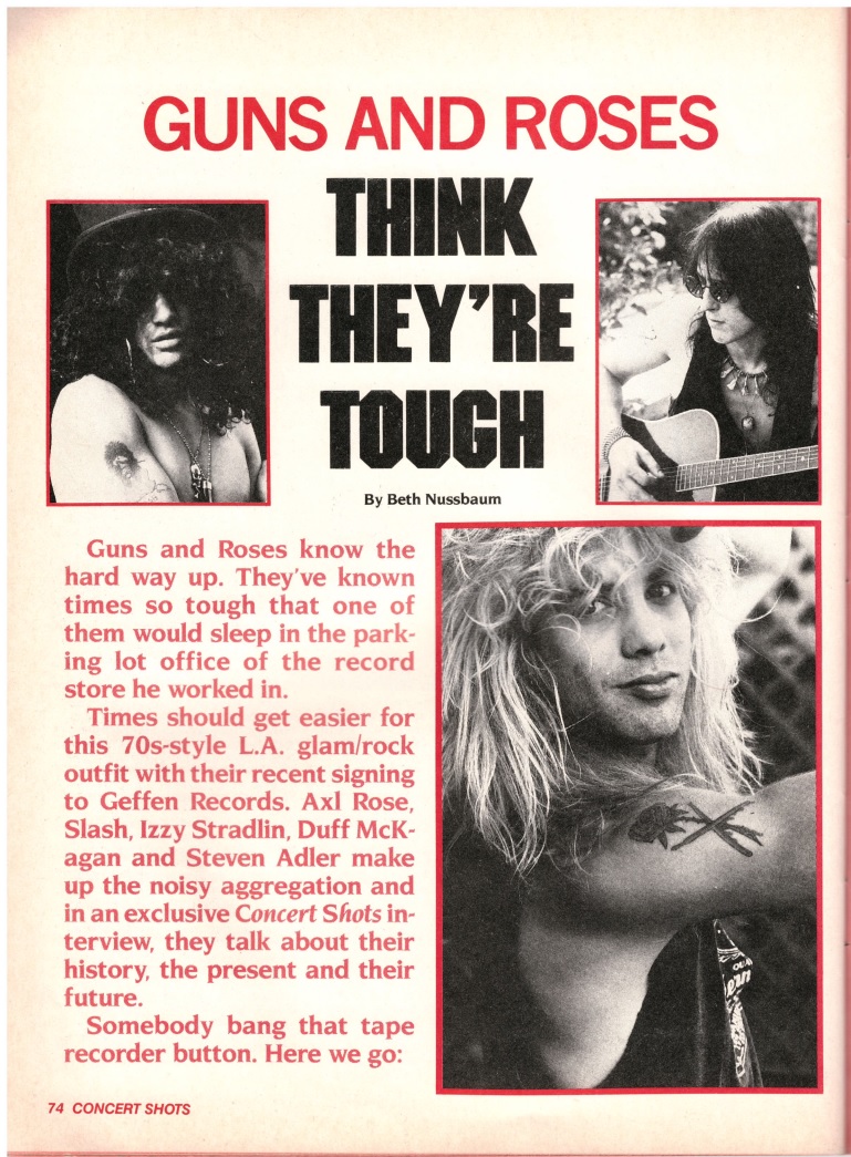 1986.05.DD - Concert Shots - GN'R Think They're Tough (Axl, Slash, Izzy, Steven) Uten_176