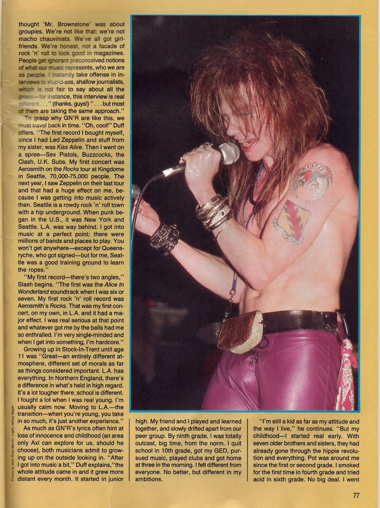 1988.05.DD - Metal Creem Close-Up - Guns N' Roses Are Not Here To Look Good In Magazines (Slash, Duff) Uten_207