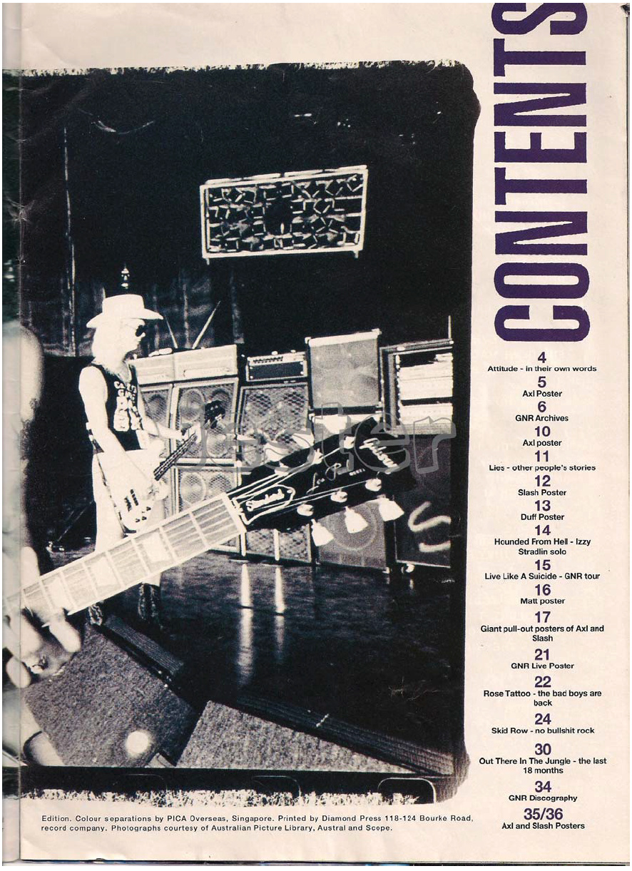 1993.01.DD - Guns N' Roses Australian Tour Special Uten_n13