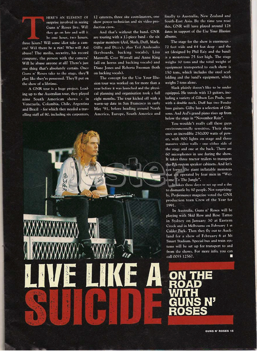 1993.01.DD - Guns N' Roses Australian Tour Special Uten_n26