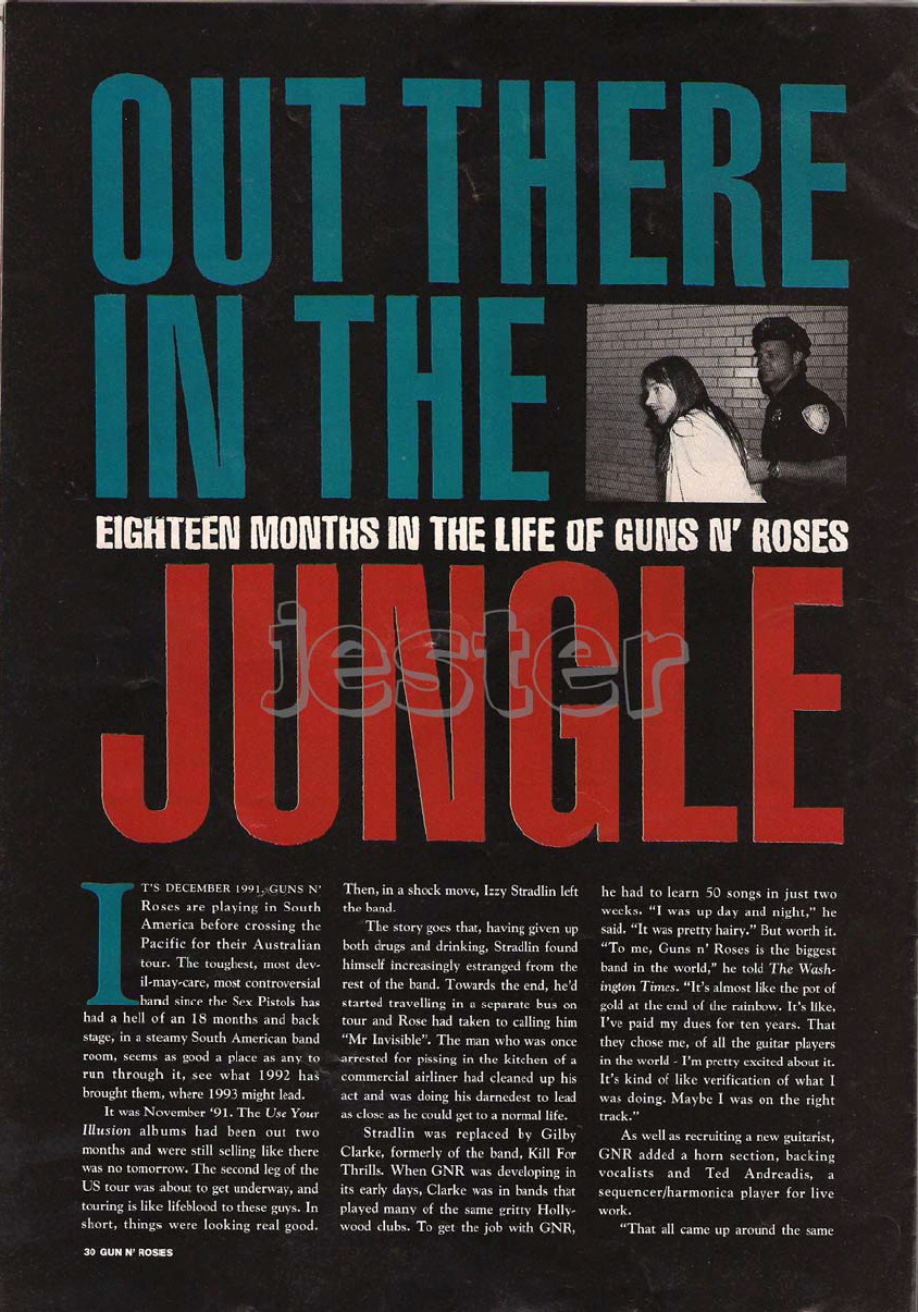 1993.01.DD - Guns N' Roses Australian Tour Special Uten_n30