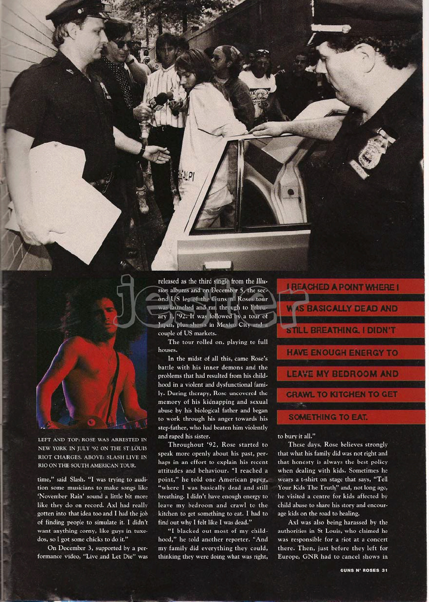 1993.01.DD - Guns N' Roses Australian Tour Special Uten_n31