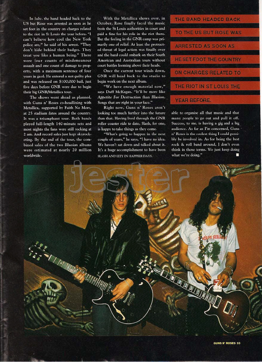 1993.01.DD - Guns N' Roses Australian Tour Special Uten_n34