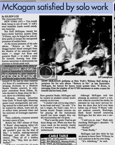 1993.10.23 - Park City Daily News - "Mckagan Satisfied by Solo Work" (Duff) Utenna11