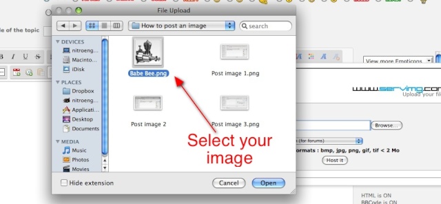 How to post an image in a topic. (outdated) Step_410