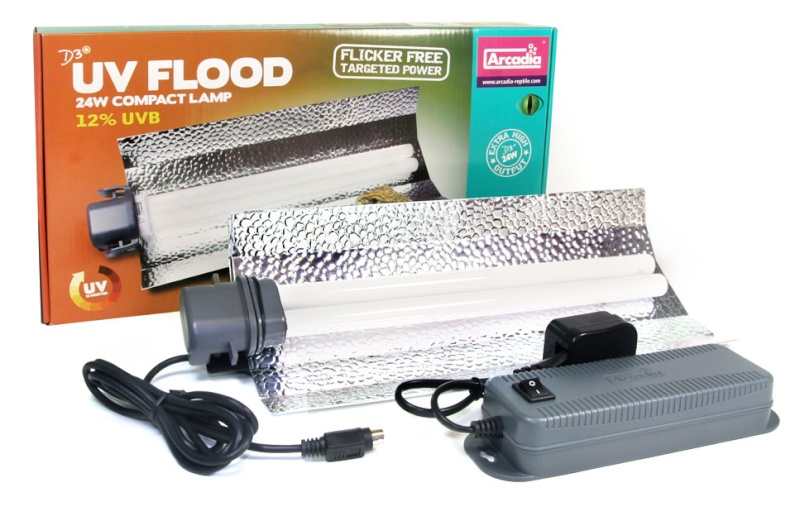 12% UVB UVFLOOD - ARCADIA D3+ UV FLOOD LAMP A1jb0110