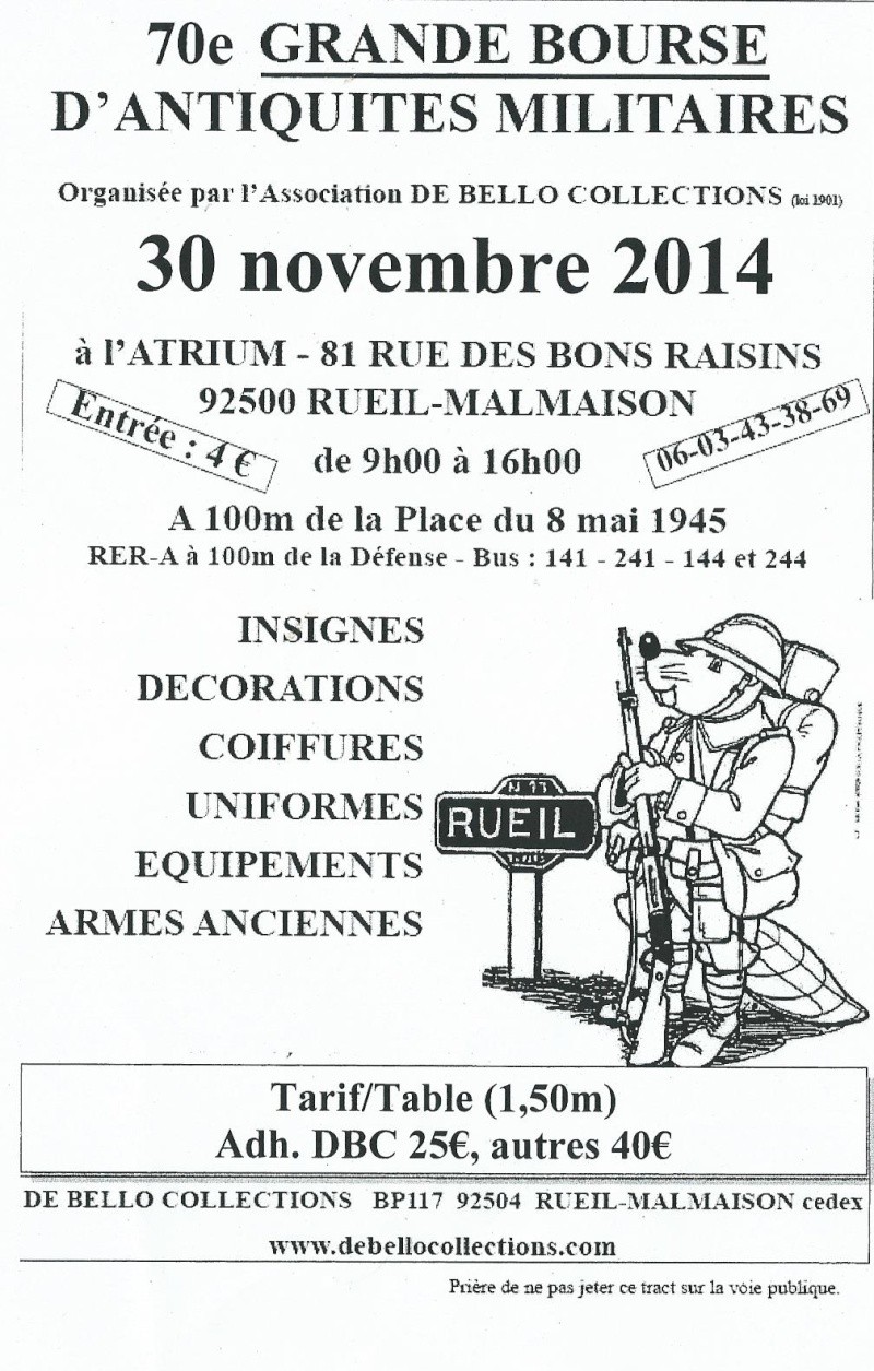 30 novembre: bourse militaria à Rueil-Malmaison (92) Rueil10