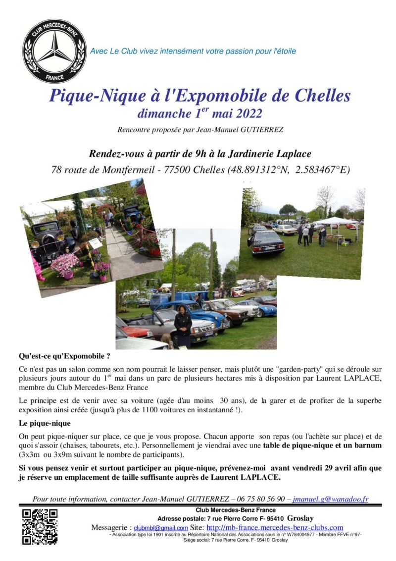 [CMBF] Dim 1er mai, pique-nique à la 24ème Expomobile à Chelles (77) 2022_010