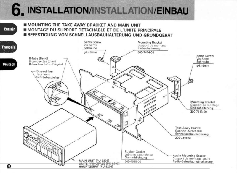 K75 ultima Radio en panne    Instal10