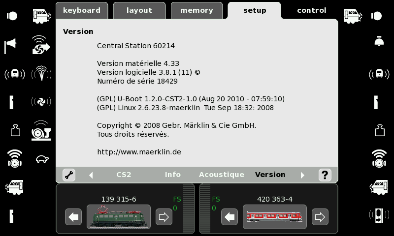 Mise à jour CS2 V3.6.2 Screen10