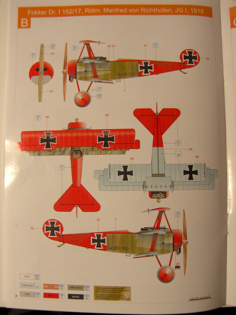 Fokker Dr.I - Eduard - 1/72 Sh105611